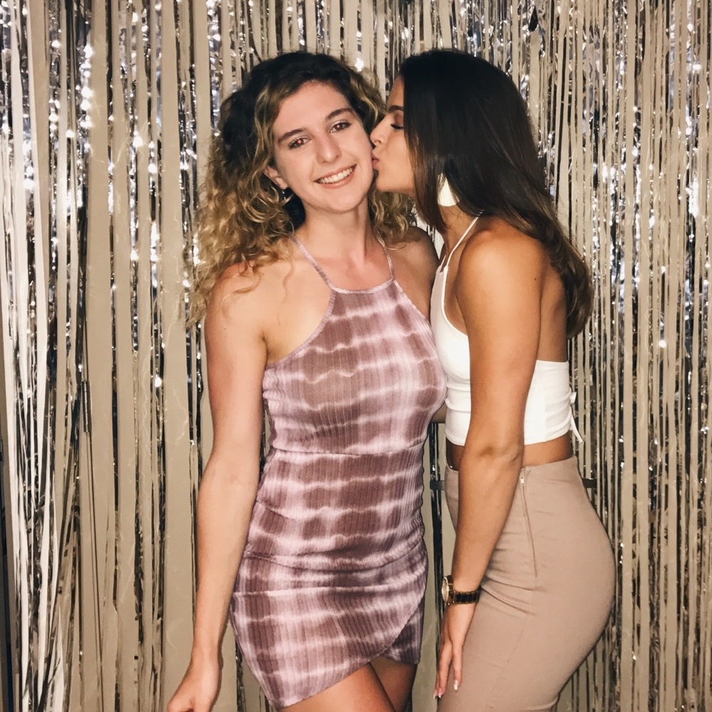 Tie dye print dress
